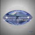 Swarovski® Straßsteine annähen SS-3223 li.saphire – Clean Showcase