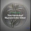 Trachtenknopf Blumenmotiv Silber – Ösenknopf – TK-119S – Clean Showcase