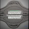 Zierschnalle Trachtendesign Silberfarben – Metallschnalle TA-225 – Clean Showcase