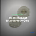 Trachtenknopf Blumenmotiv Gold – 2-Loch Knopf – TK-85S – Clean Showcase