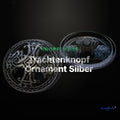 Trachtenknopf Ornament Silber – Ösenknopf – TK-23 – Clean Showcase