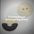Trachtenknopf Rettungsring Braun – 2-Loch Knopf – TK-21 – Clean Showcase