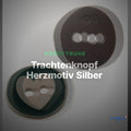 Trachtenknopf Herzmotiv Silber – 2-Loch Knopf – TK-37 – Clean Showcase