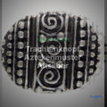 Trachtenknopf Aztekenmuster Altsilber – Ösenknopf – TK-120AS – Clean Showcase