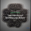 Trachtenknopf Blütenmotiv Silber – Ösenknopf – TK-110AS – Clean Showcase