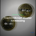 Trachtenknopf Muster Altmessing – 2-Loch Knopf – TK-6 – Clean Showcase