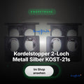 Kordelstopper 2-Loch Metall Silber KOST-21s – Hero Spotlight
