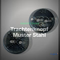 Trachtenknopf Muster Stahl – 2-Loch Knopf – TK-6 – Clean Showcase