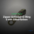 Zipper Schieber O-Ring 5 mm Silberfarben – Messing RV-2 – Clean Showcase