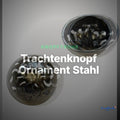 Trachtenknopf Ornament Stahl – Ösenknopf – TK-41 – Clean Showcase