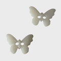 Kinderknopf Schmetterling Weiß 15 mm – Kunststoffknopf KK-62-weiß – Hero Spotlight