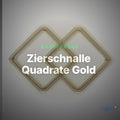 Zierschnalle Quadrate Gold – Metallschnalle ZS-79 – Clean Showcase