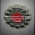 Trachtenknopf Light Siam (Hellrot) mit Swarovski® Crystal ST-21AS Altsilber – Clean Showcase