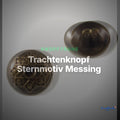 Trachtenknopf Sternmotiv Messing – Ösenknopf – TK-78 – Clean Showcase