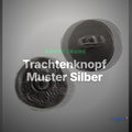 Trachtenknopf Muster Silber – Ösenknopf – TK-33 – Clean Showcase