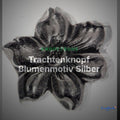 Trachtenknopf Blumenmotiv Silber – Ösenknopf – TK-100AS – Clean Showcase