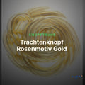 Trachtenknopf Rosenmotiv Gold – Ösenknopf – TK-46G – Clean Showcase