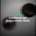 Trachtenknopf Blumenmotiv Stahl – Ösenknopf – TK-43 – Clean Showcase