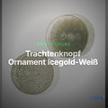 Trachtenknopf Ornament Icegold-Weiß – 2-Loch Knopf – TK-146 – Clean Showcase