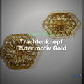 Trachtenknopf Blütenmotiv Gold – Ösenknopf – TK-27 – Clean Showcase