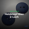 Holzknopf Blau 2-Loch – HK-191-DBLAU – Clean Showcase