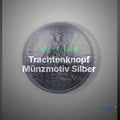 Trachtenknopf Münzmotiv Silber – Ösenknopf – TK-1S – Clean Showcase