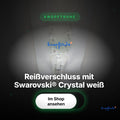 Reißverschluss mit Swarovski® Crystal weiß – Hero Spotlight