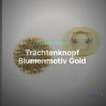 Trachtenknopf Blumenmotiv Gold – Ösenknopf – TK-17 – Clean Showcase