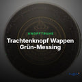 Trachtenknopf Wappen Grün-Messing – Ösenknopf – TK-169 – Clean Showcase