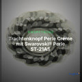 Trachtenknopf Perle Creme mit Swarovski® Perle ST-21AS Altsilber – Clean Showcase