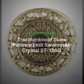Trachtenknopf Siam (Rubinrot) mit Swarovski® Crystal ST-13AG Altgold – Clean Showcase