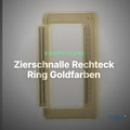 Zierschnalle Rechteck Ring Goldfarben – Metall ZS-16 – Clean Showcase
