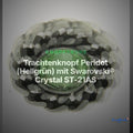 Trachtenknopf Peridot (Hellgrün) mit Swarovski® Crystal ST-21AS Altsilber – Clean Showcase