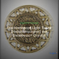 Trachtenknopf Light Topaz (Hellchampagner) mit Swarovski® Crystal ST-13AG Altgold – Clean Showcase