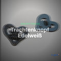 Trachtenknopf Edelweiß – Ösenknopf – TK-35AS – Clean Showcase