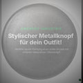 Metallknopf flach Silber – Uniformknopf MK-114SILBER-MA – Clean Showcase