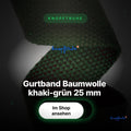Gurtband Baumwolle khaki-grün 25 mm – Hero Spotlight