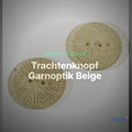 Trachtenknopf Garnoptik Beige – 2-Loch Knopf – TK-68 – Clean Showcase