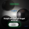 Knopf mit Öse 1/4 Kugel KS-5-A – Hero Spotlight