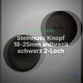 Steinnuss Knopf 18-25mm anthrazit schwarz 2-Loch – Clean Showcase