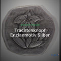 Trachtenknopf Enzianmotiv Silber – Ösenknopf – TK-101AS – Clean Showcase