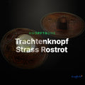 Trachtenknopf Strass Rostrot – Ösenknopf – TK-5 – Clean Showcase