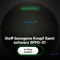Stoff bezogene Knopf Samt schwarz SFPO-31 – Hero Spotlight