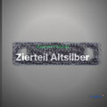 Zierteil Altsilber – Metall ZS-27 – Clean Showcase