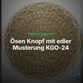 Ösen Knopf mit edler Musterung KGO-24 – Clean Showcase
