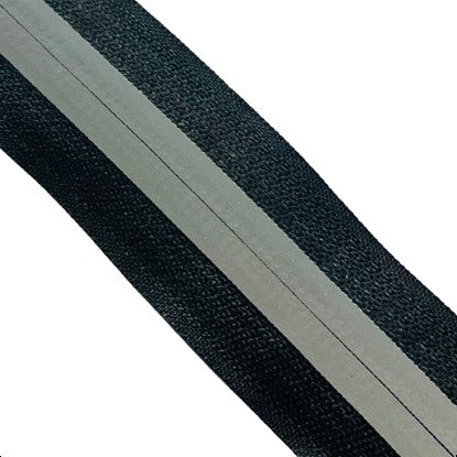 Reißverschluss Reflektierend Meterware Spirale 5 mm Silber Grau