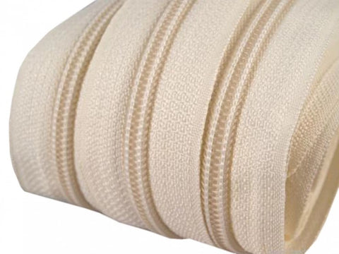 Reißverschluss Meterware Spirale 5 mm hell-creme