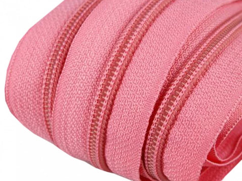 Reißverschluss Meterware Spirale 5 mm Rosa