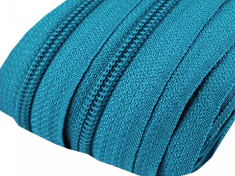 Reißverschluss Meterware Spirale 5 mm türkis