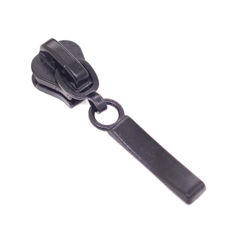 Reißverschluss Schieber flach schwarz 6 mm